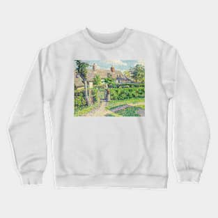 Peasants' Houses, Eragny by Camille Pissarro Crewneck Sweatshirt